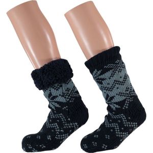 Apollo - Huissokken - Blauw - Anti-slip - Maat 25-30