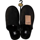 Heren instap sloffen/pantoffels cognac bruin