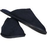 Heren instap sloffen/pantoffels navy blauw maat 45-46