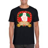 Foute Kerstmis shirt zwart take me its christmas voor mannen - kerst t-shirts