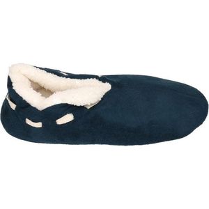 Jongens Spaanse sloffen/pantoffels navy blauw maat 31-32