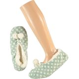 Apollo - Dames Sloffen - Groen - 100% Polyester - Zachte Binnenvoering