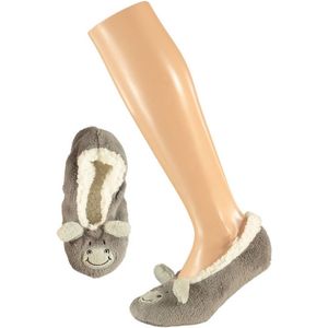 Meisjes ballerina pantoffels/sloffen nijlpaard maat 28-30