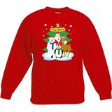 Bellatio Decorations - Kersttrui - Rood - Katoen