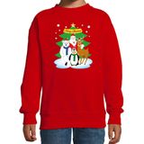 Bellatio Decorations - Kersttrui - Rood - Katoen