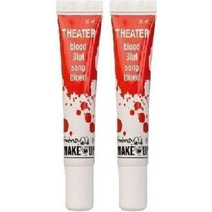 Halloween 2x Tube film bloed 15 ml - Horror nep bloed