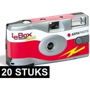 Agfaphoto lebox wegwerpcamera met flits 20 stuks