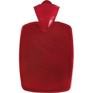 Kunststof kruik rood 1,8 liter zonder hoes - warmwaterkruik