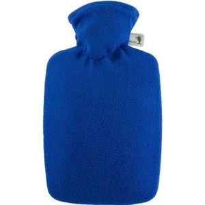 Fleece kruik blauw 1,8 liter met hoes - warmwaterkruik