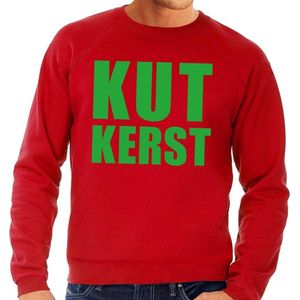 Foute kersttrui rood Kutkerst heren