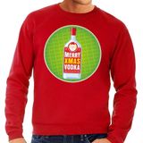 Foute Kersttrui - Merry Christmas Vodka - Rood - Heren