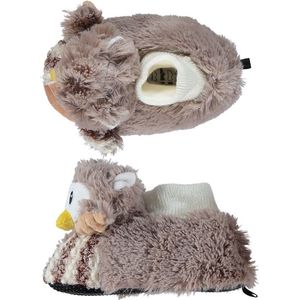 Huis - Pinguin - Pantoffels - Zwart - 100% Polyester