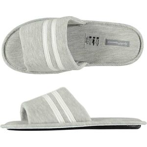 Huis slippers grijs/wit gestreept voor heren