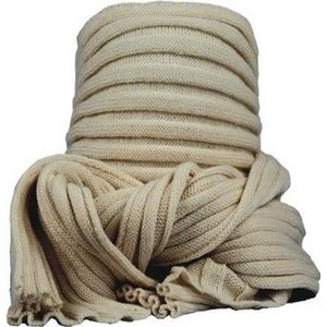 Gebreide colsjaal beige voor volwassenen - Nekwarmers/shawls