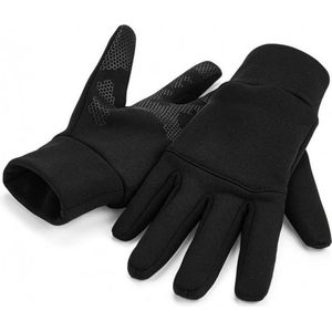 Hardloop handschoenen touchscreen volwassenen zwart