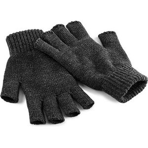 Vingerloze handschoenen  grijs voor volwassenen L/XL