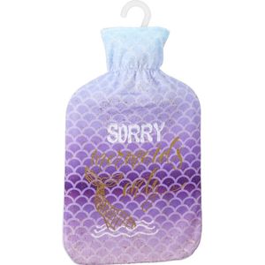 Warm/heet water kruik zeemeermin hoes 2 liter Sorry Mermaid Only - warmwater kruiken