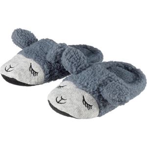 Kinder dieren pantoffels/sloffen lama/alpaca grijs slippers 30/31