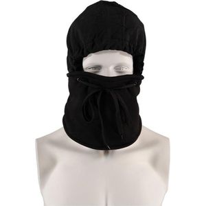 Thermo muts / balaclava 1 gaats zwart heren - ondermuts helm / outdoor muts / ski bivakmuts / motormuts