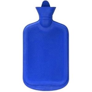 1x Stuks warmwater kruik blauw 2 liter - Kruiken