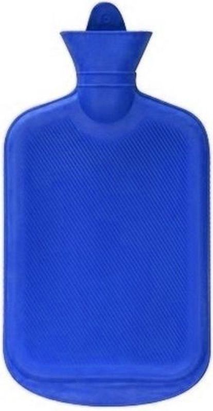 1x Stuks warmwater kruik blauw 2 liter - warmwaterkruik