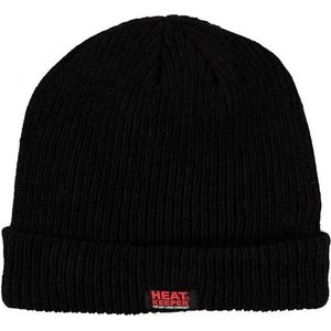 Zwarte thermo dames muts/beanie - Mutsen - volwassenen