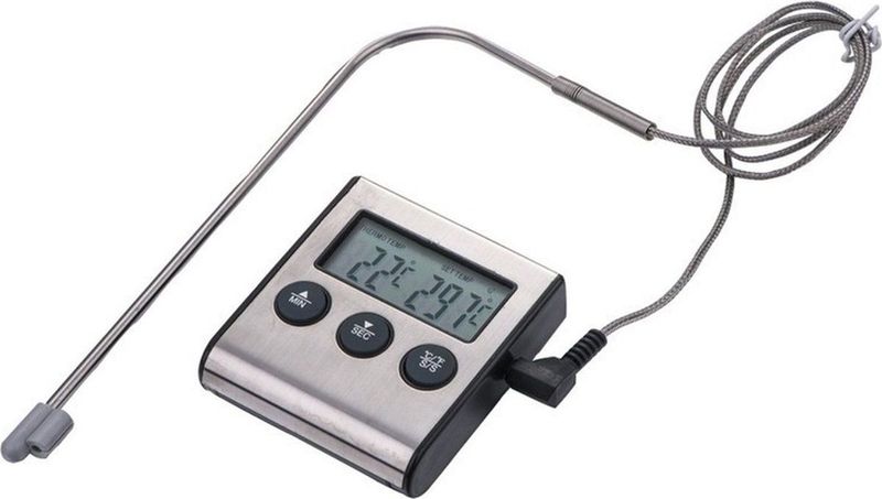 BBQ Thermometer digitaal - timer functie - voedselthermometer - vleesthermometer