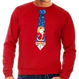 Bellatio Decorations - Kersttrui - Rood - Katoen