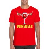 Bellatio Decorations - Foute Kerst T-shirt - Rood - 100% Katoen