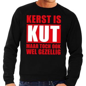 Bellatio Decorations - Foute Kersttrui - Zwart - Katoen