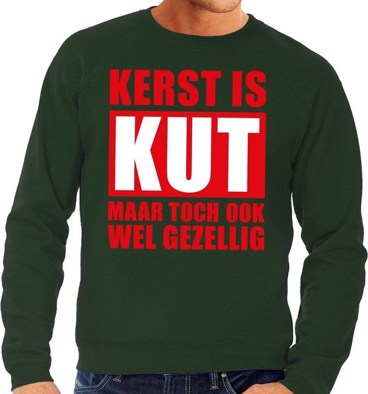 Foute Kersttrui - Groen - Heren - Kerst