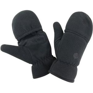 Zwarte handschoenen met anti-slip voor volwassenen - Handschoenen - volwassenen