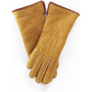 Beige Lammy handschoenen suede voor volwassenen 7 (M - 18 cm)