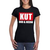 Foute oud en nieuw t-shirt - kut oud en nieuw - zwart voor dames