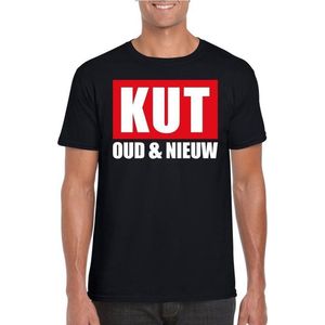 Foute oud en nieuw t-shirt kut oud en nieuw zwart voor heren