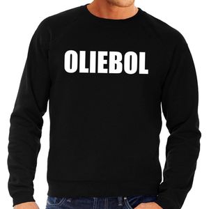 Foute oud en nieuw trui / sweater - oliebol - zwart voor heren