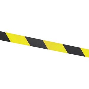 Afzetlint geel/zwart - 100 meter - 75 mm - markeerlint - Signalerings linten - Plastic