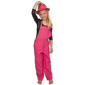 Verkleed roze tuinbroek/overall voor kinderen 140