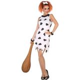 Holbewoonster Wilma kostuum - dames - verkleedkleding - cavewoman jurk - Carnavalskleding