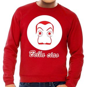 Salvador Dali bankovervaller sweatshirt rood - Bella Ciao
