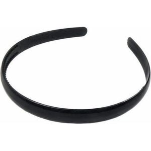 4x Zwarte Diadeem - Basic Haarband Voor Dames