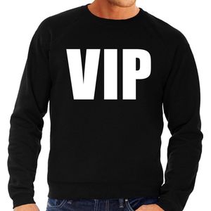 VIP tekst sweater / trui zwart voor heren