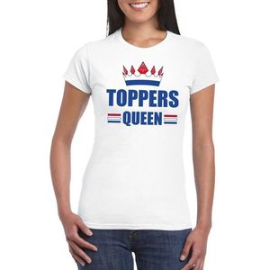 Toppers Queen verkleedkleding - Wit dames shirt M