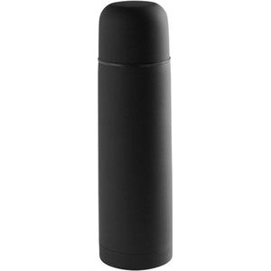 Thermosfles/isoleerkan - RVS - 500 ml - Zwart - isoleerfles - 4cm - Thermosflessen