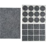 Benson Meubelvilt - 25 stuks - grijs - vilt - 3 formaten - anti kras vilt