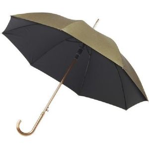 Automatische paraplu metalic goud 105 cm