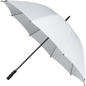 Witte windproof paraplu 130 cm - Paraplu's
