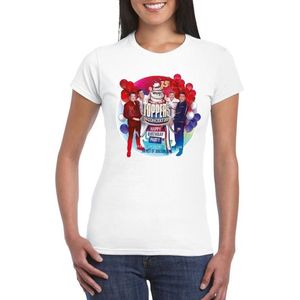 Wit Toppers in concert 2019 officieel t-shirt dames - Officiele Toppers in concert merchandise