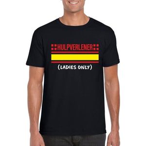 Hulpverlener ladies only t-shirt zwart voor heren