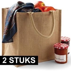 2x Goodie bags van 30 cm - Shoppers